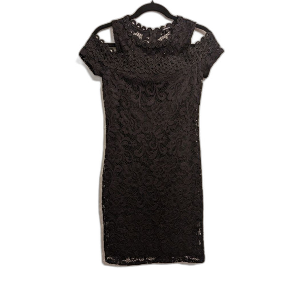 Ambiance Dresses & Skirts - New Ambiance Women's Black Floral Lace Dress Size Large